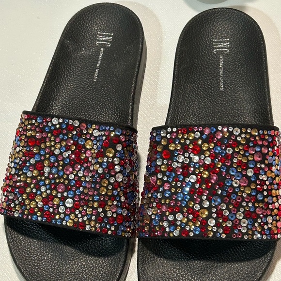 Colorful Rhinestone Slide Sandals - Picture 5 of 5